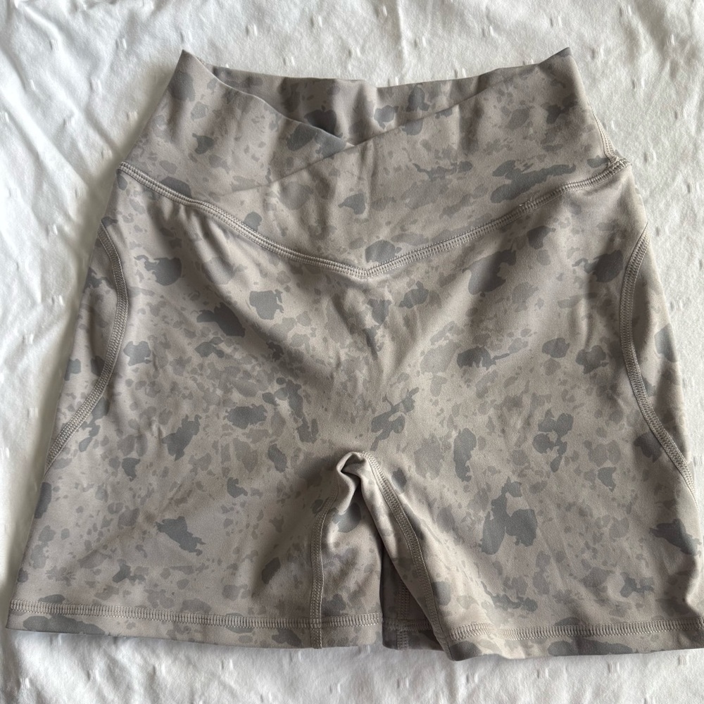 Gray Patterned Alphalete Athletic Shorts